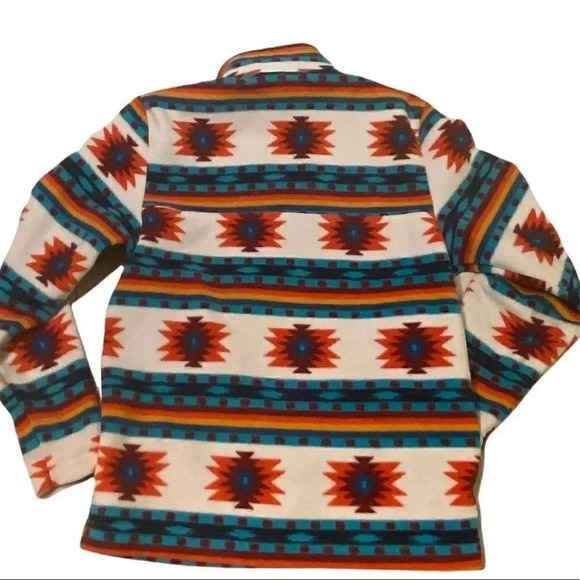 Wonder nation fleece quarter zip with front pouch size 10/12 Southwestern print - Picture 2 of 5